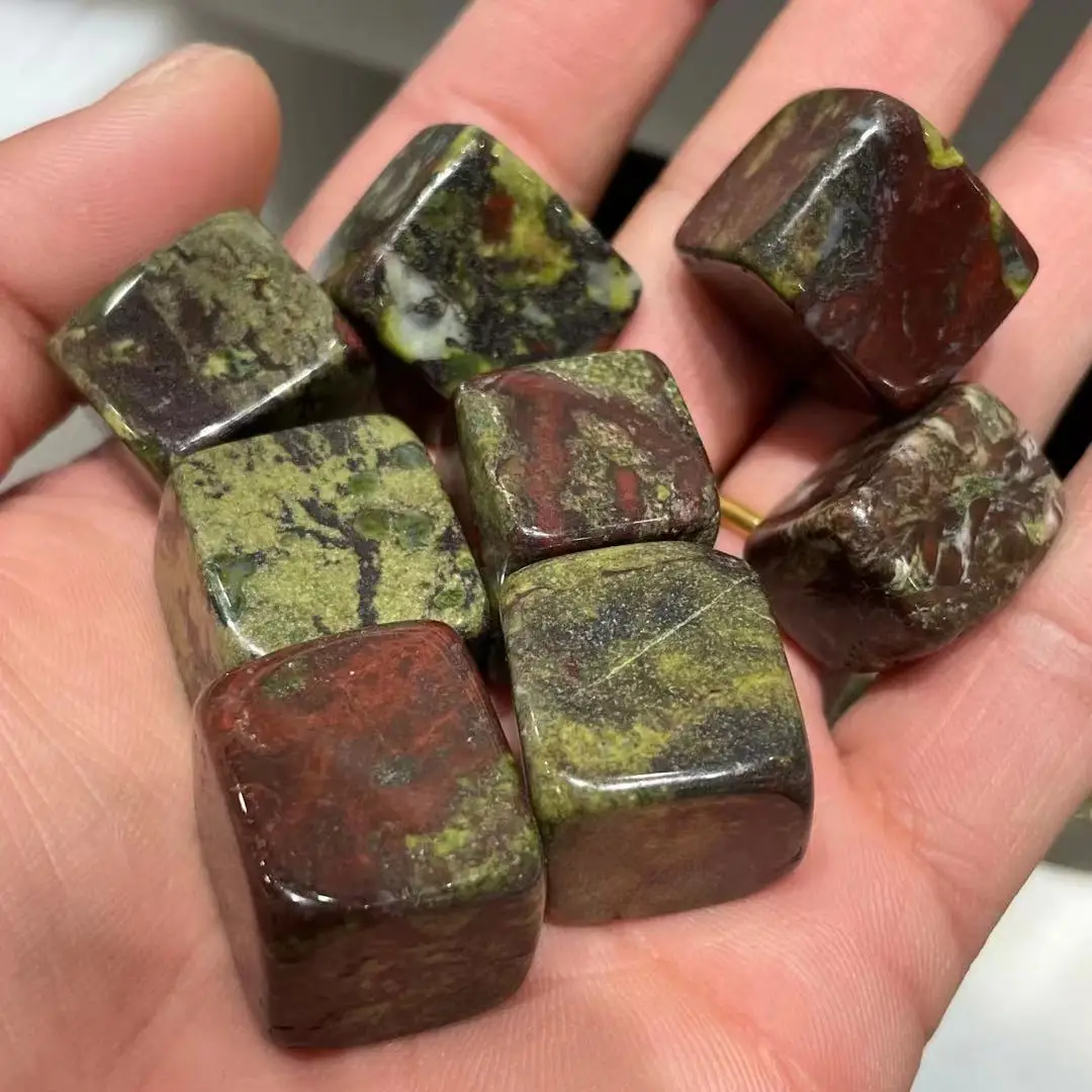 100-1000g Natural square dragon's blood stone square gem jewelry