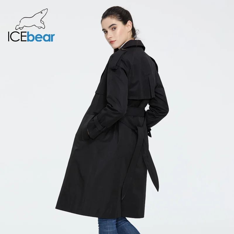 ICEbear 2023 Women\'s autumn windbreaker high-quality women\'s hooded  fashion women clothing brand apparel GWF20029D