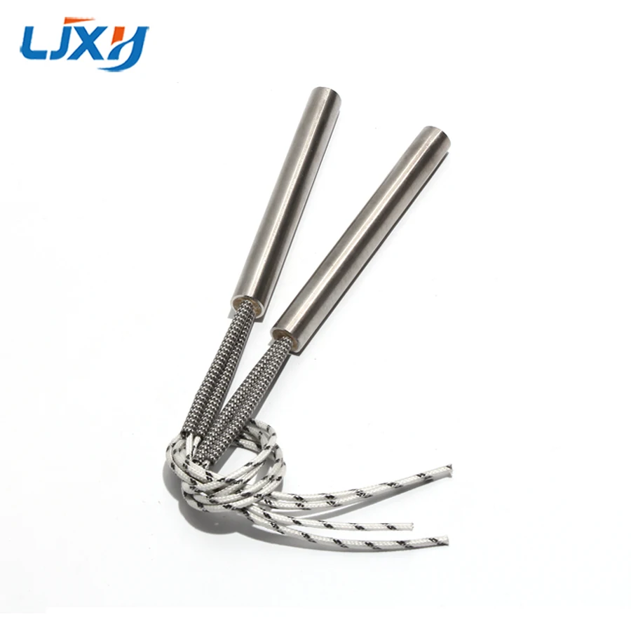 LJXH 2PCS 16mm 90~150mm 316SUS Single-End Electric Heating Pipe High-density Cartridge Mold Heater Element 200/220/245/270/340W