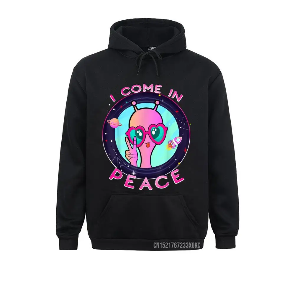 

Cute Alien Pocket I Come In Peace Ufo Funny Rave EDM Plur Hoodie Men Sweatshirts Outdoor Hoodies Retro Personalized Hoods