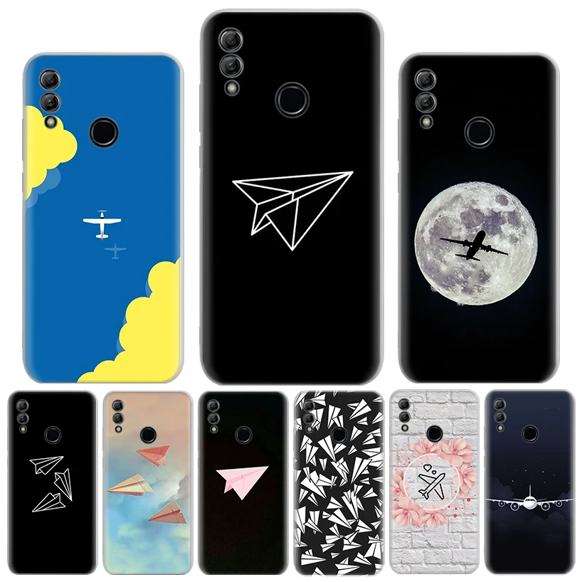 Paper Plane Airplane Fly Silicon Call Phone Case For Huawei Y5 Y6 Y7 Y9 Honor 10 Lite 9 8A Pro 8S 8X P Smart Z 2019 9X 10i 20 7X