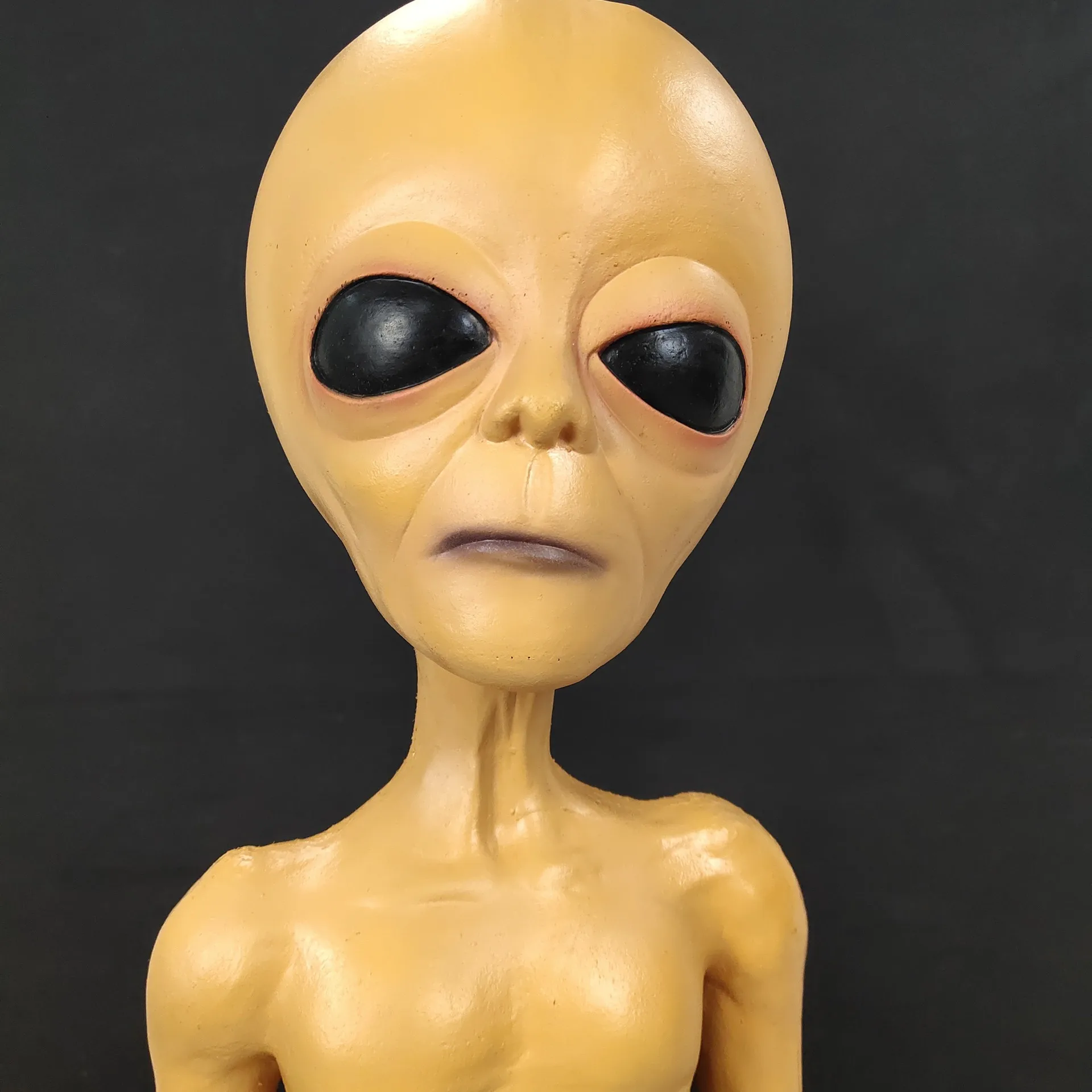 Alien Latex Prop Life Size UFO Roswell Martian Lil Mayo 51 Area Cosplay Alien Scary Prop for Halloween Party Alien Model Props