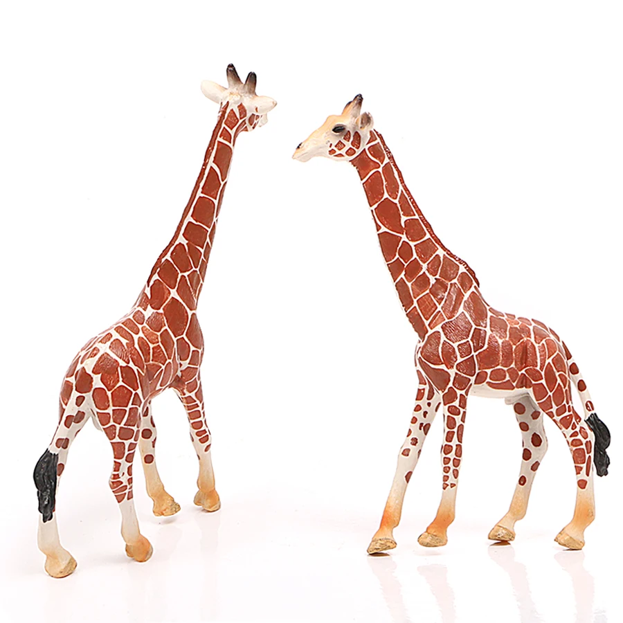 Wildlife Reticulated Big Size Giraffe Toy Figure,Authentic Hand Painted Giraffe Model Action Figures Kids Gift Educational Toy