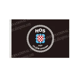 HOS Flag croazia ARMY 90x150cm 3 x 5ft Banner personalizzato fori in metallo passacavi interni ed esterni