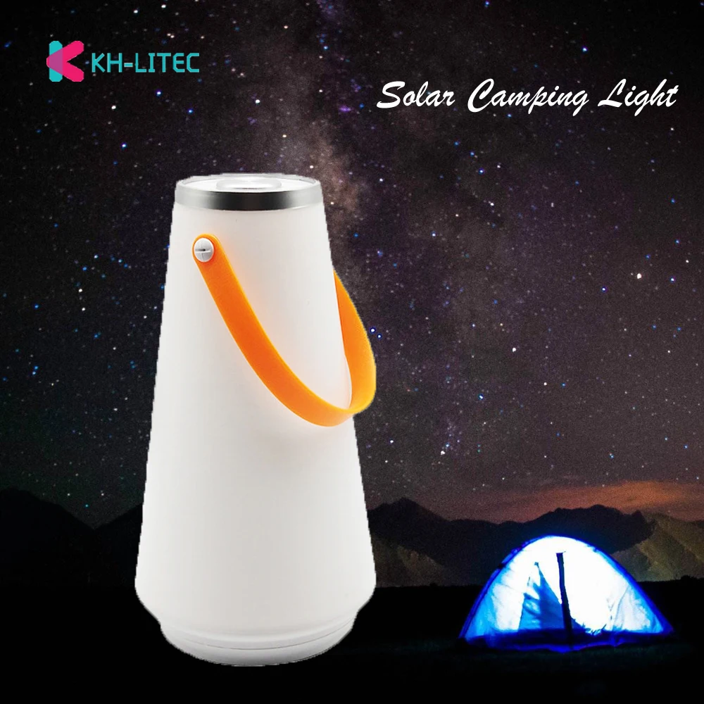 Creative Usb Oplaadbare Draagbare Lantaarn Touch Schakelaar Tent Lamp Thuis Nachtlampje Tafellamp Outdoor Camping Noodverlichting