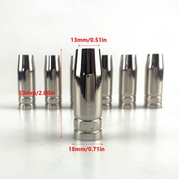 MB15AK 14AK MIG/MAG Gas Nozzle Euro Style Welding Gun Tip Nozzle Shield Cup for Welding Torch