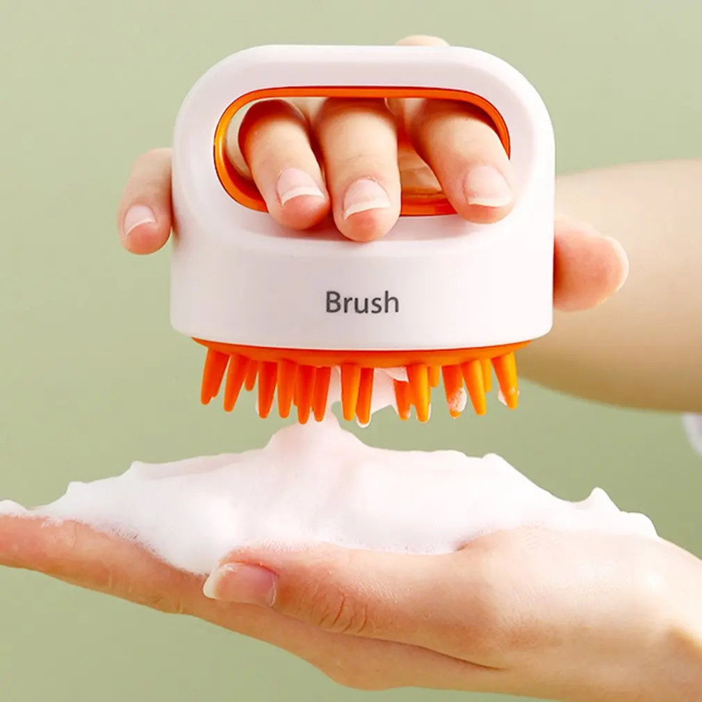 

Head Body Scalp Massage Brush Soft Silicone Comb Shampoo Hair Washing Comb Shower Brush Bath Spa Slimming Massage Brush