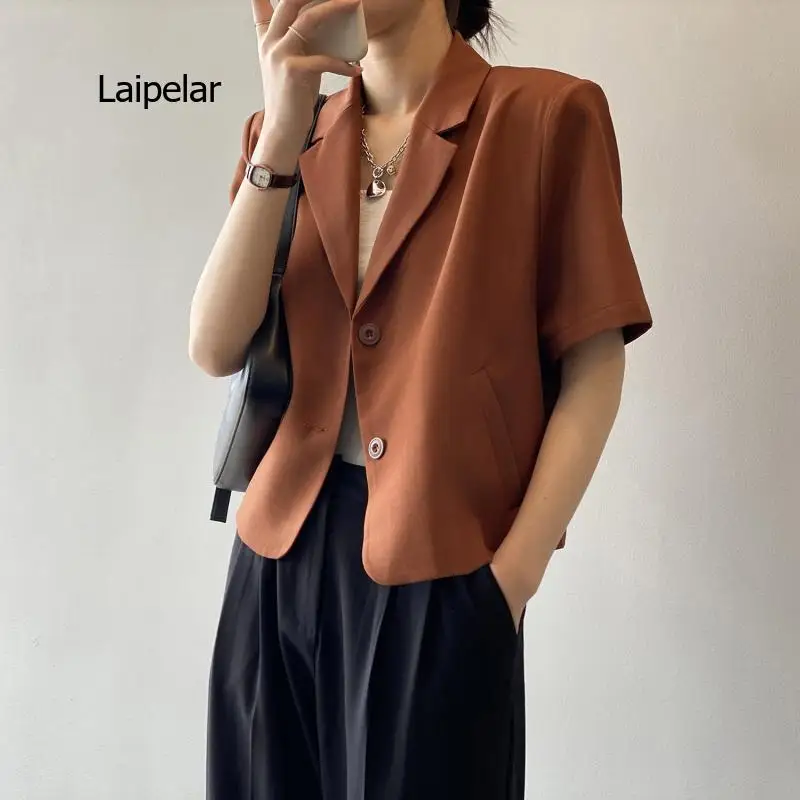 

Blouses Women 4 Colors Sweet Simple Vintage Short Sleeve Summer Trendy Womens Top Single Breasted Soft Ladies Shirts