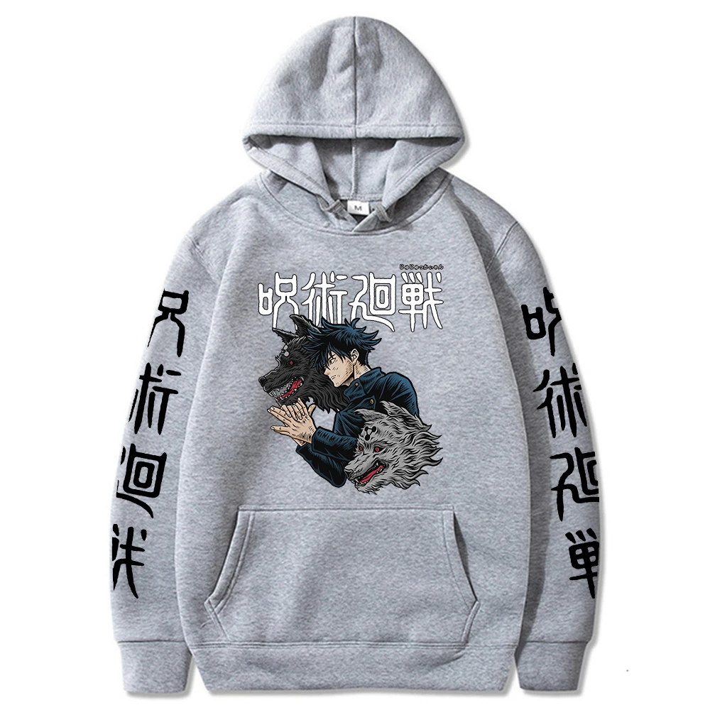 Autumn Winter Hoodies Anime Fushiguro Megumi Unisex Tops Harajuku Graphic Plus Size Sweatshirts for Men/Women