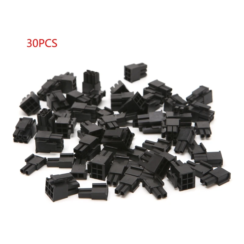30 Pcs 4.2mm 6+2 Pin Male Power Connector Plastic Shell For PC Graphics Card PCI-E