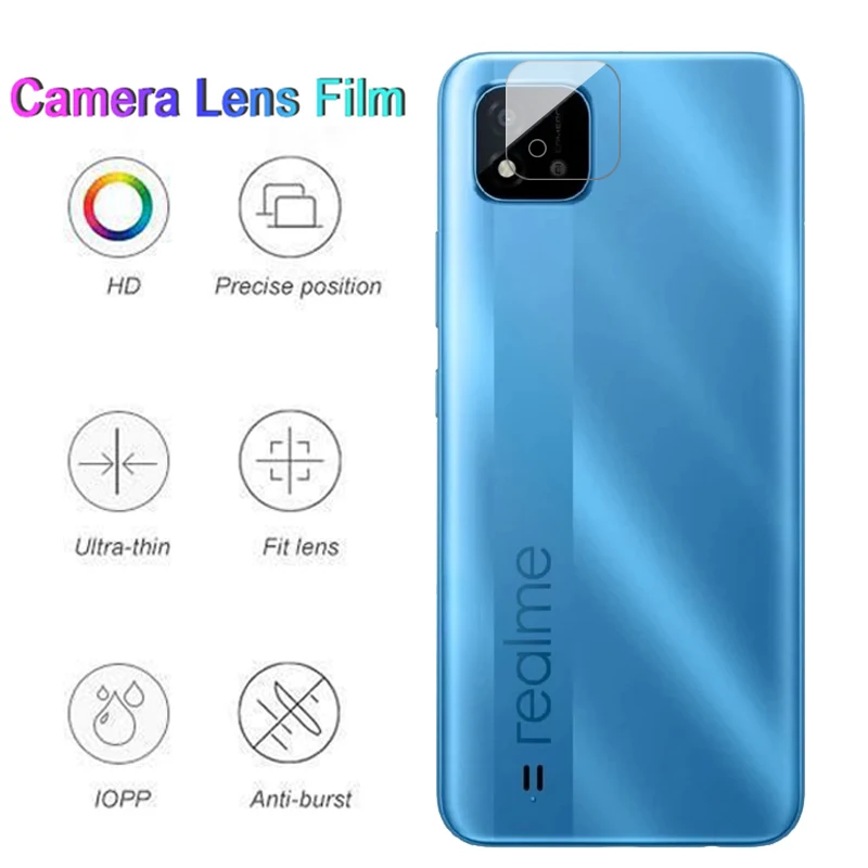 4in1 Protective Glass For Realme C11 2021 Full Cover Screen Tempered Glass For realmi c21 c25 c15 c3 c11 c 11 Camera Lens Film