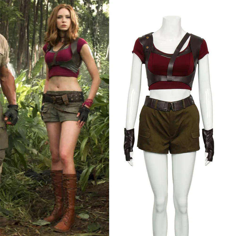 

Jumanji: Welcome to the Jungle Cosplay Martha Costume Halloween Christmas Game Cosplay Adult Women Costume Uniform