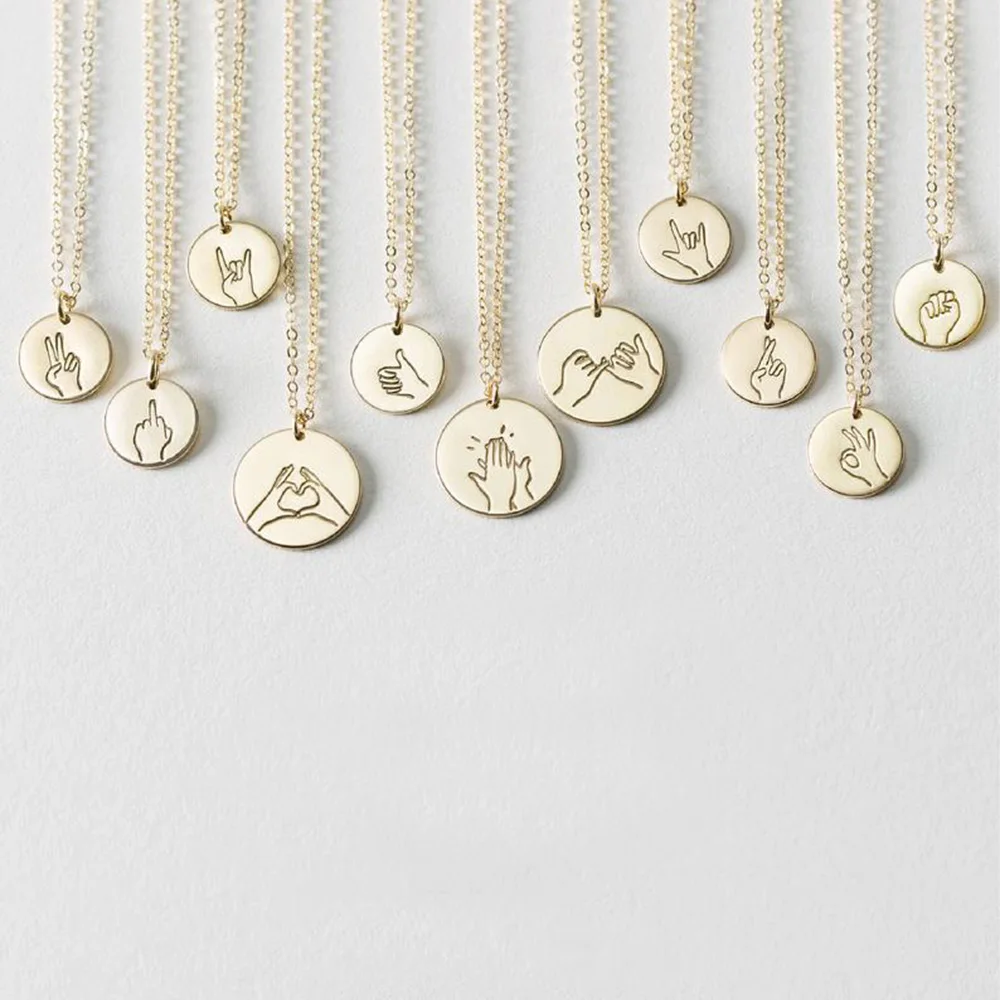 Hand Gestures Neckl…