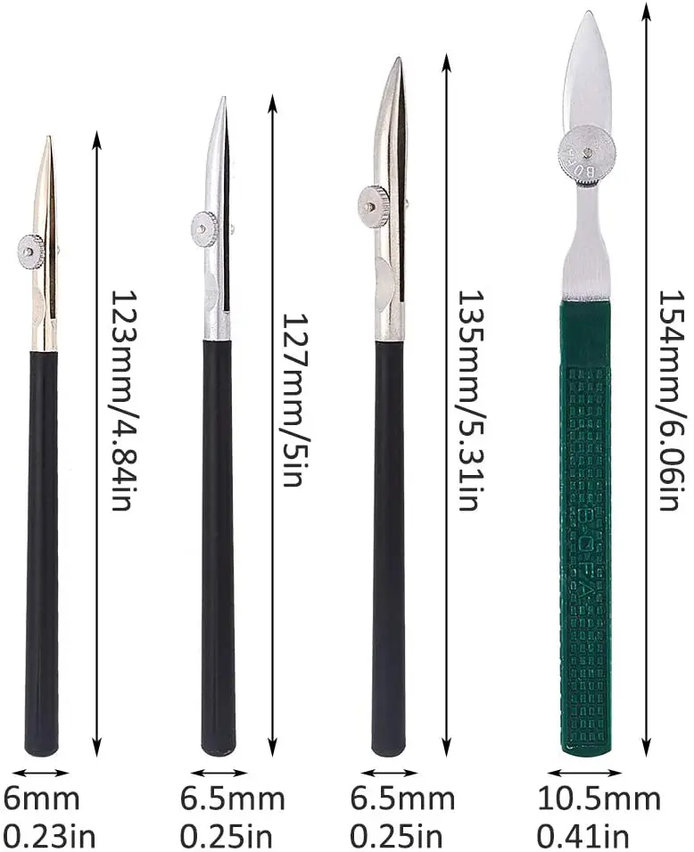 Набор ручек для рисования, 4 размера