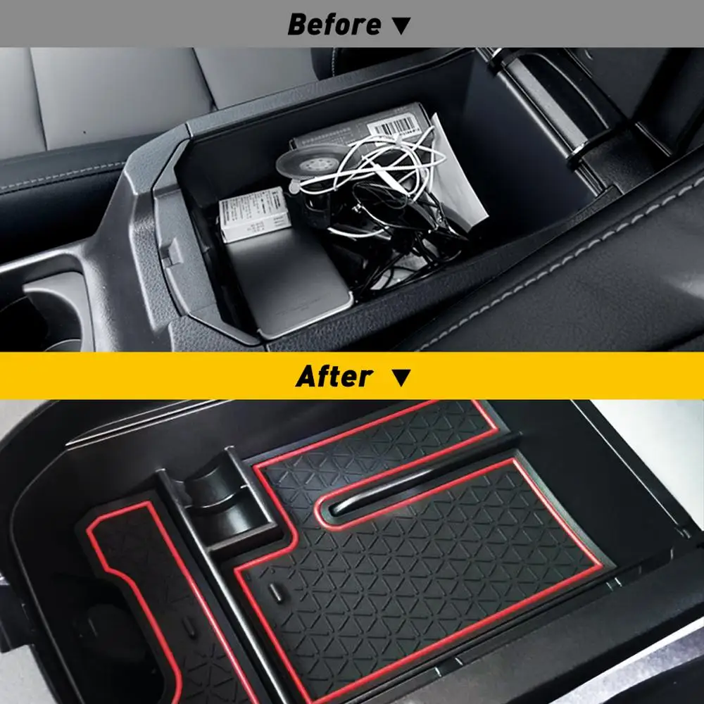 Car Central Storage Box Broadhurst Armrest Remoulded Car Glove Storage Box For Toyota RAV4 2019 2020 Accessories Auto Styling