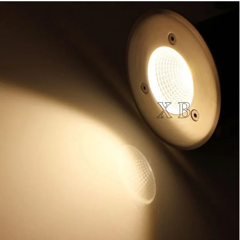 Waterproof LED Light Garden Underground 3W 5W 10W 15W IP68 Outdoor Buried Garden Path Spot Recessed Inground Lighting 220V DC12V