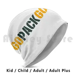 Go Pack Go Beanie Hedging Cap DIY Print Cushion Golang Pack Packers Green Bay Football Lambeau Field