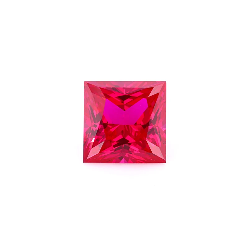 Cheerstar Princess Cut Lab Sapphire Blood Red For Jewelry Making