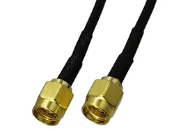 1pcs RG174 SMA Male Plug to SMA Male Plug RF Coaxial Connector Pigtail Jumper Cable Straight New 4inch~5M