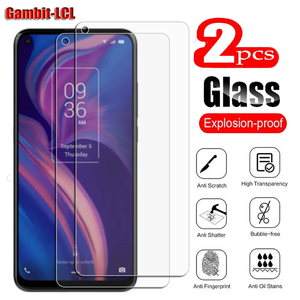 2PCS Original Protective Tempered Glass For TCL PLEX 10 5G UW 6.53