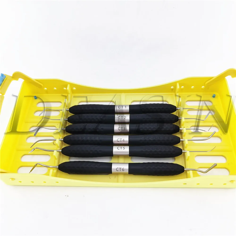 

6Pcs/Kit Dental Resin Filler Aesthetic Restoration Knife Dresser With Silicone Handle High-Quality