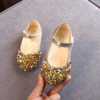 KushyShoo 2021 Spring New Children Shoes Girls Princess Shoes Glitter Children Baby Dance Shoes Casual Toddler Girl Sandals 3