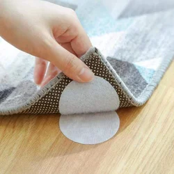 10 pares de sujetadores autoadhesivos fuertes, pegatinas de puntos, cinta de bucle de gancho para sábana de cama, estera de sofá, alfombra, almohadillas antideslizantes