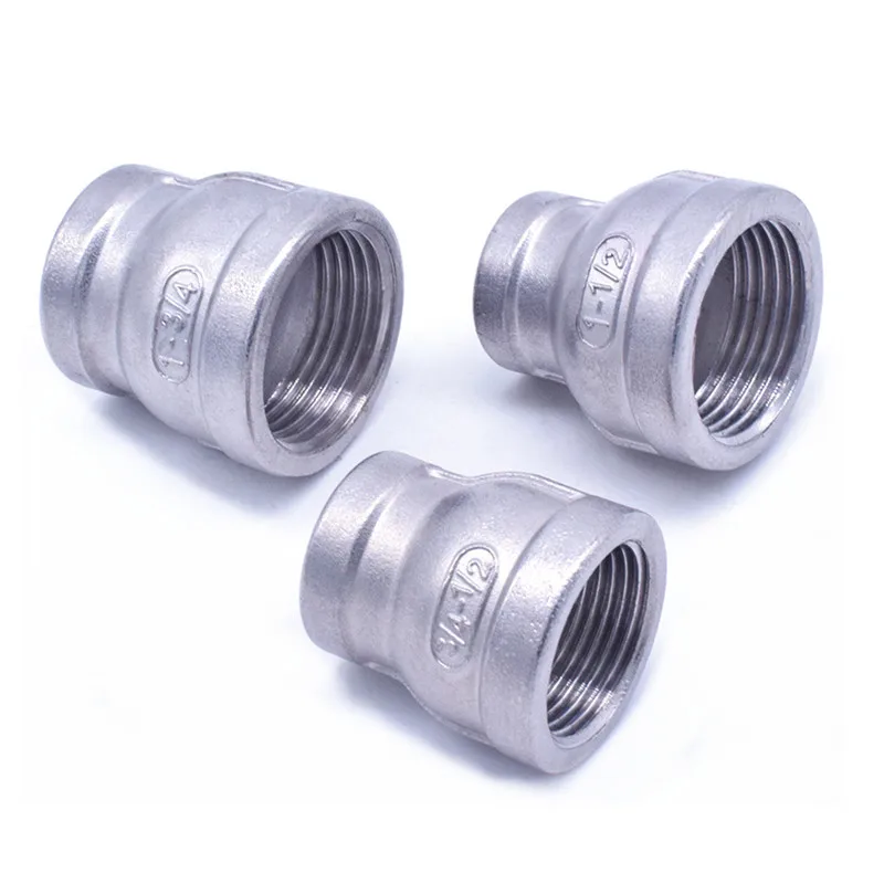 

1/8" 1/4" 3/8" 1/2" 3/4" 1" 1-1/4" 1-1/2" BSP female to female Thread Reducer 304 Stainless Steel Pipe Fitting Connector Adpater