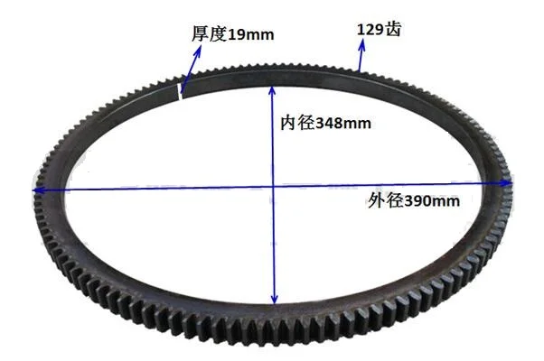 

Fast Shipping XinChai Weichai QuanChai 4100 4102 4105 6105 6110 Flywheels 129 130 Teeth Tooth Diesel Engine Flywheel Gear Ring