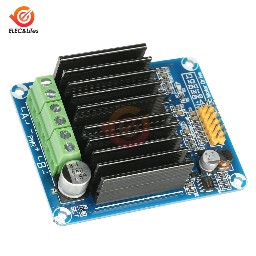 30A DC 5-12V Dual-channel H-bridge Motor Driver Board Module Regulator Motor Controller Driver