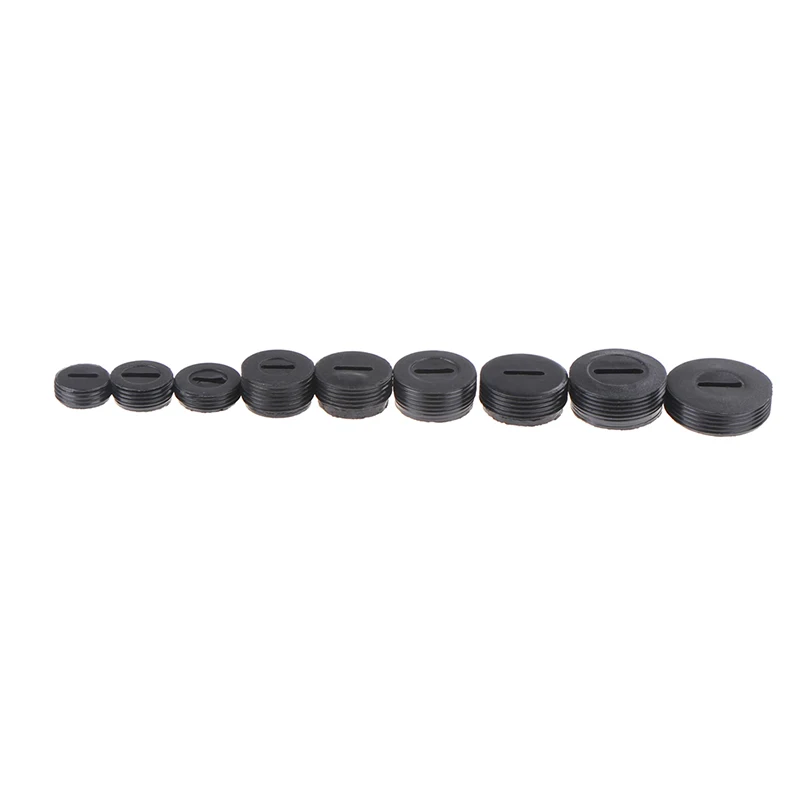 Diametro 10 pezzi Coperchio tappo a vite in plastica con spazzola di carbone 12mm/13mm / 14mm / 15mm / 16mm / 17mm/18mm / 20mm / 22mm