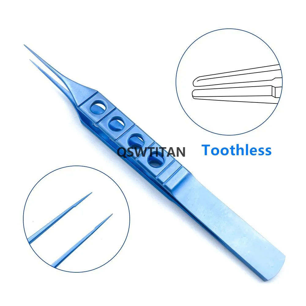 티타늄 스트레이트 묶는 포셉 1 개, 115mm 안과용 눈 수술 도구