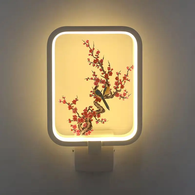 

17 Styles Mural Lamp Bedroom Light LED Modern Living Room Stairway Corridor Flower Bird Deer Decorative Background Wall Light