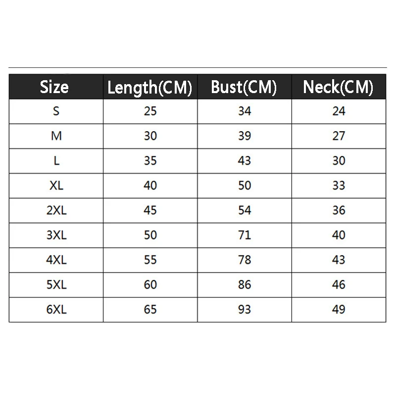 S-6XL 애완견 옷, 강아지 의상, 소형견 및 대형견용 셔츠 조끼, 강아지 복장