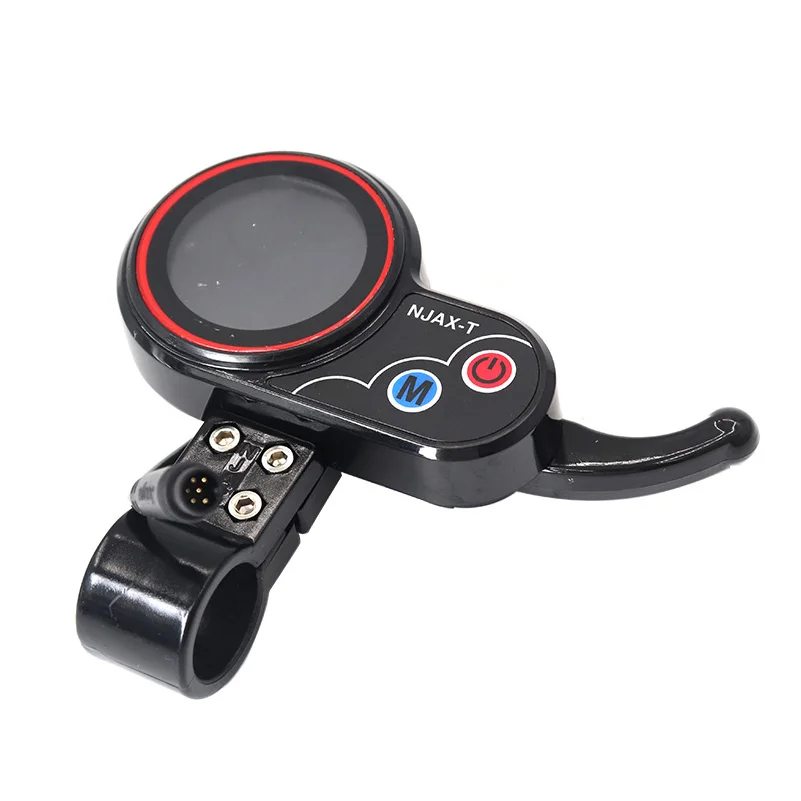 Electric Scooter NJAX 6-Pin Multifunctional Throttle Switch with Three Speed Shift, Power Display and Total Mileage LCD Meter