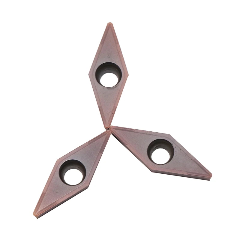 10 Chiếc Carbide Dạng VCMT160404 VCMT160408 MA VP15TF UE6020 Kim Loại Hình Trụ Dao Phay VCMT Lưỡi Dao Tiện Bằng Máy CNC Dụng Cụ Xoay