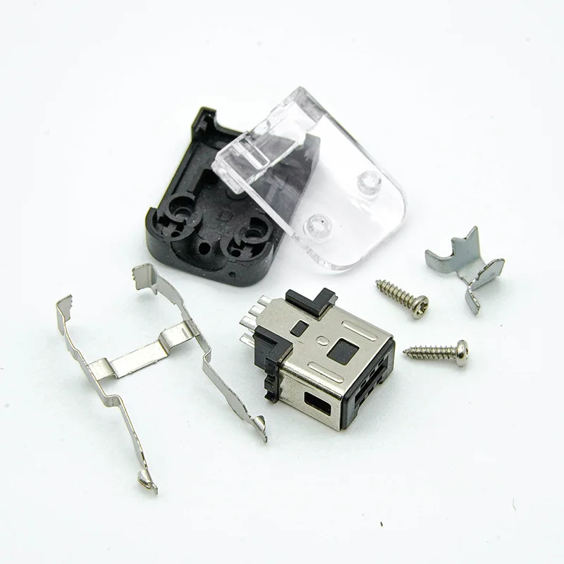 100pcs a lot Power Jack Socket Charging Port Connector Repair for  Wii  6pin Gamepad Controller