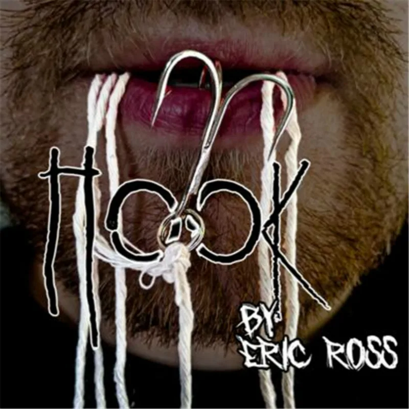 HOOK BY ERIC ROSS (Gimmick and Online Instructions) Magic Tricks Stage Close Up Magic Mentalism Illusion Gimmick String to Hook