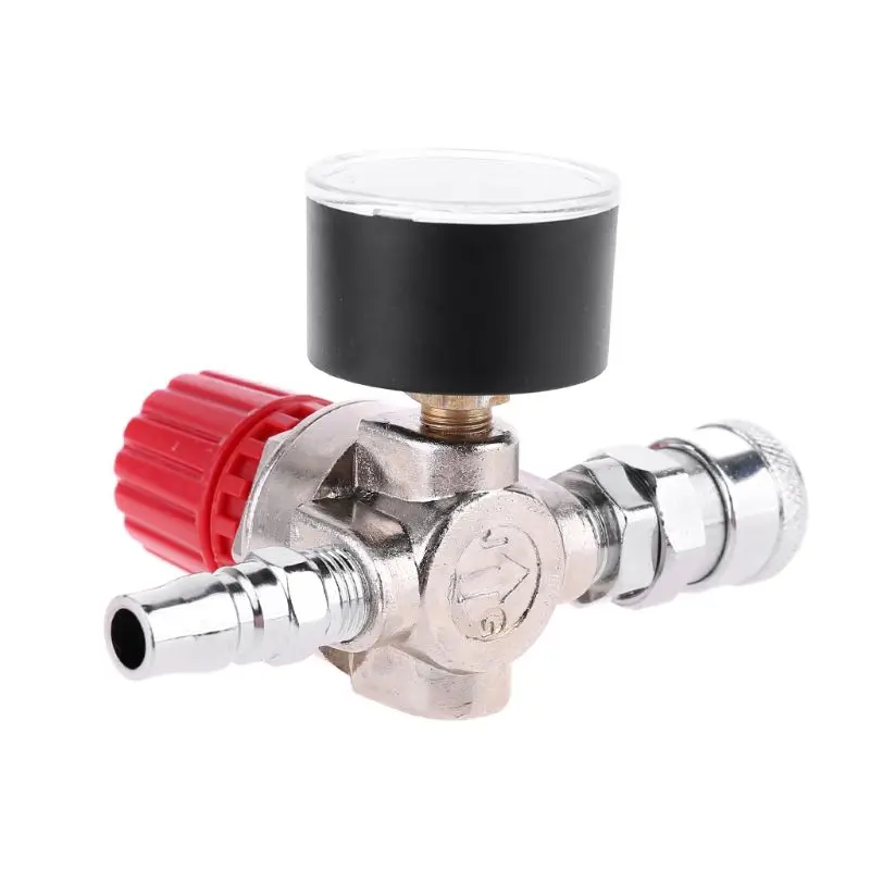 Air Compressor Pressure Regulator Switch Control Valve Gauge with Male Female Connector