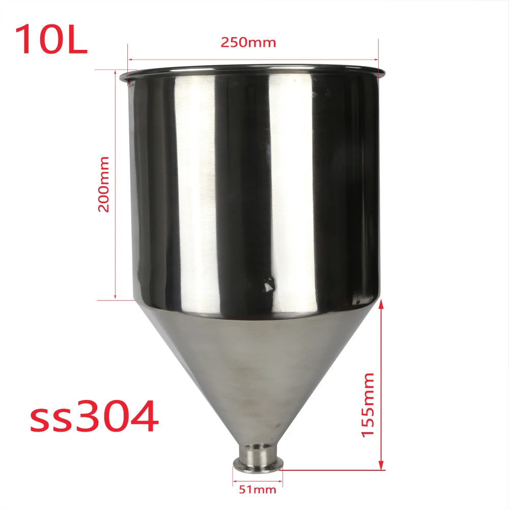 ss304 Stainless steel small large funnel / stainless steel / mini Non-standard hopper Lid need to purchased separately