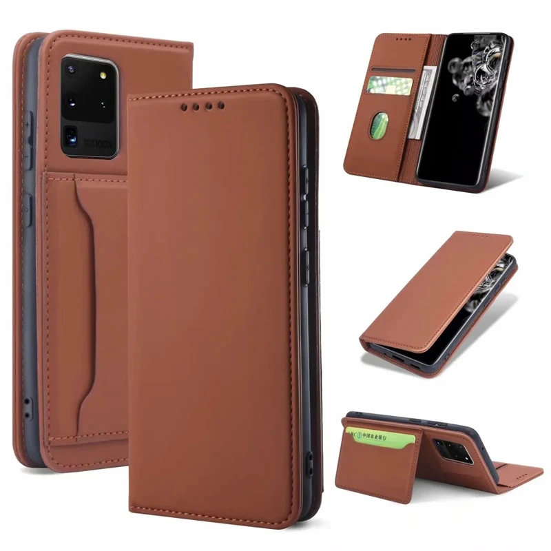 Funda Flip Case for Samsung Galaxy S21 Ultra S20 FE Note 20 Ultra A51 A71 A52 A72 5G PU Leather Card Slot Coque Phone Case Cover