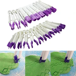 Plastic Cake Lace Clip Fondant Crimper Tool Cake Rim Fondant Lace Mold Tweezers Cake Baking Decorating Tools