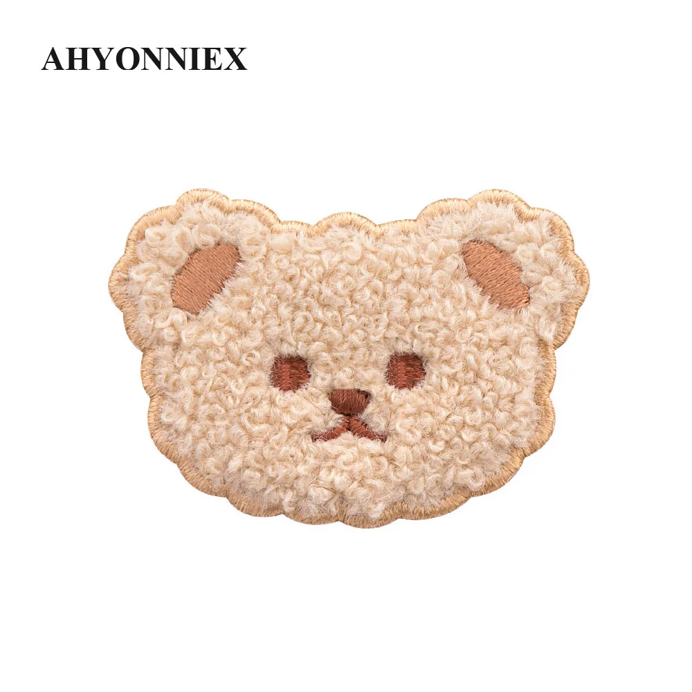 Cute Plush Poodle Bear Patch Iron On Parches Badges For Baby Cloth Stickers Scarf Popular DIY  Applique