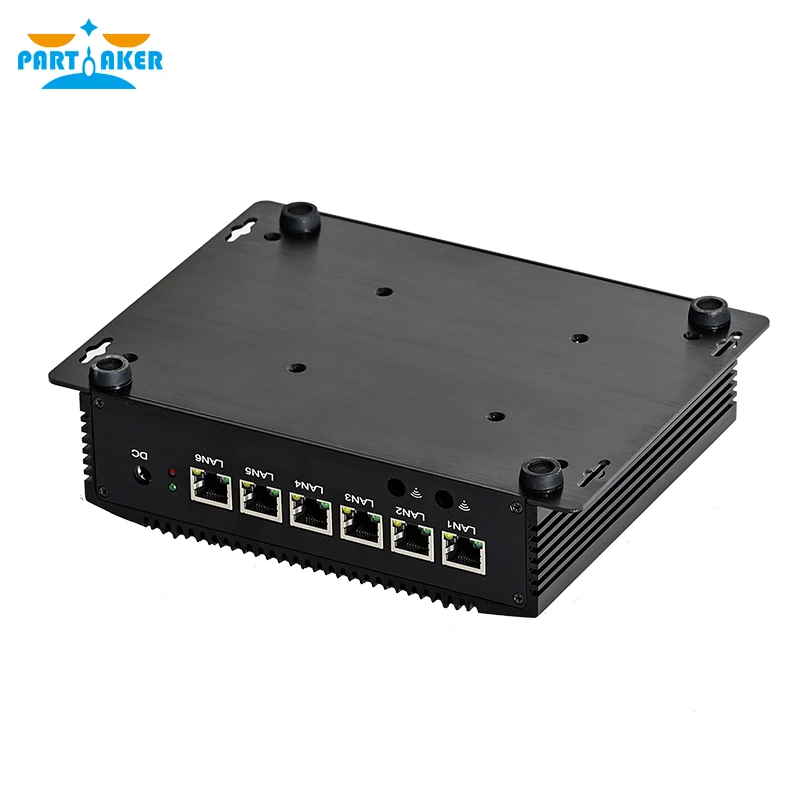 Industrial Mini PC  i5 8265U 6 LANs Firewall Appliance PC pfSense Router  2*RS232 4G/3G WiFi