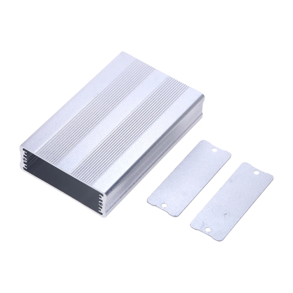 Project Instrument Case Silver 25x70x110mm Electronic Diecast Stompbox Project BoxAluminium Enclosure Case
