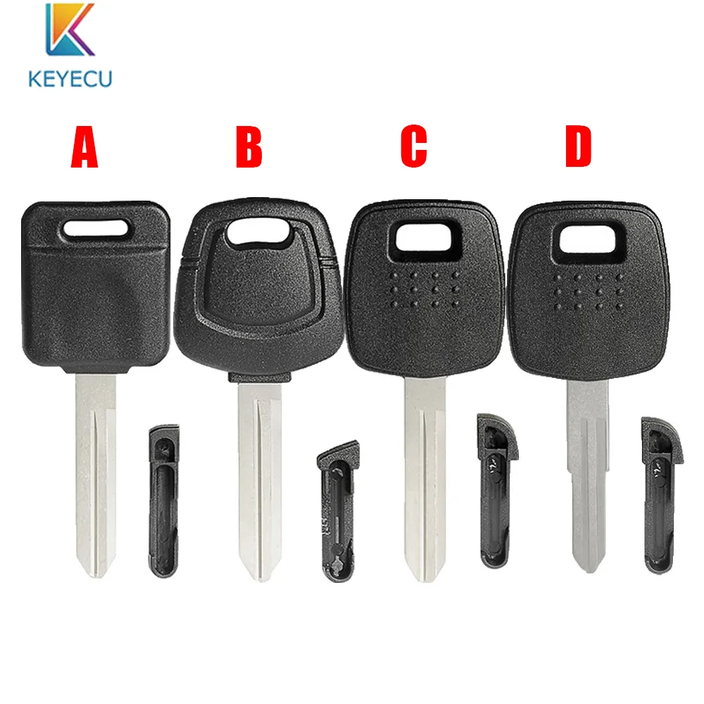 

KEYECU 10PCS/Lot Transponder Chip Key Shell Case With Plug Fob for Nissan - Without Logo