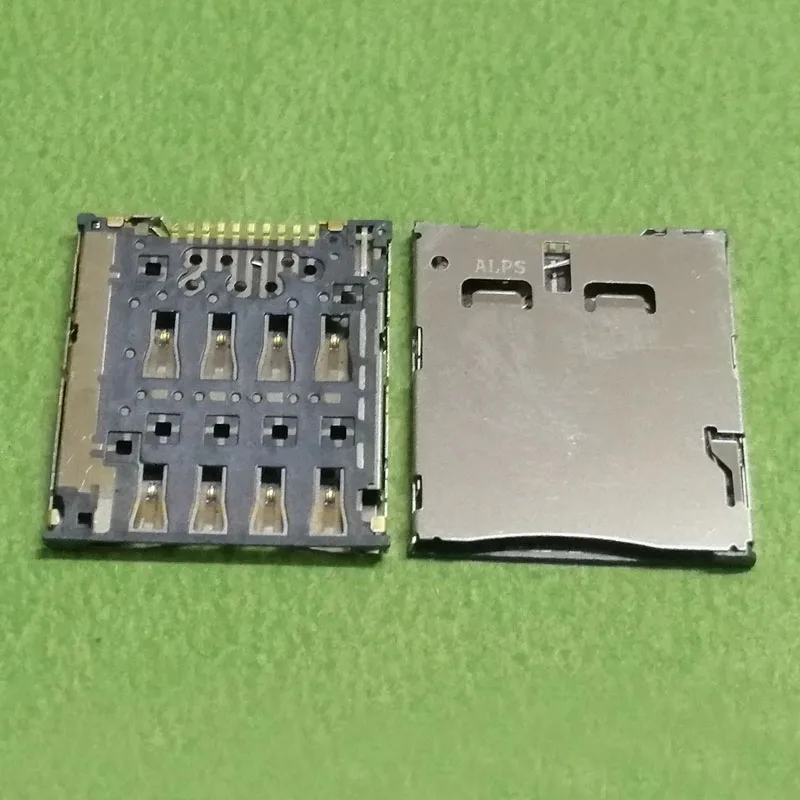 2PCS Micro Sim Card Reader Socket Connector for Samsung Galaxy S4 Zoom C101 I8730 F100 F100L F100S P895 VS950