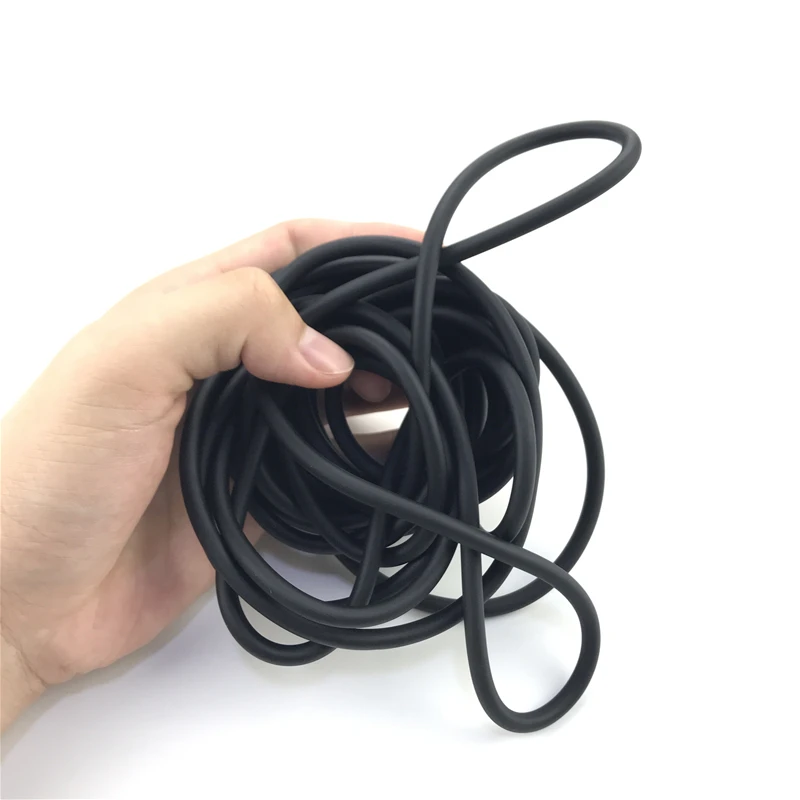 Black Slingshot Natural Latex Rubber Hose 20mm*50mm Artillery Shells Crossbow Hunting Elastic Bungee Part Fitness Equipment Bow