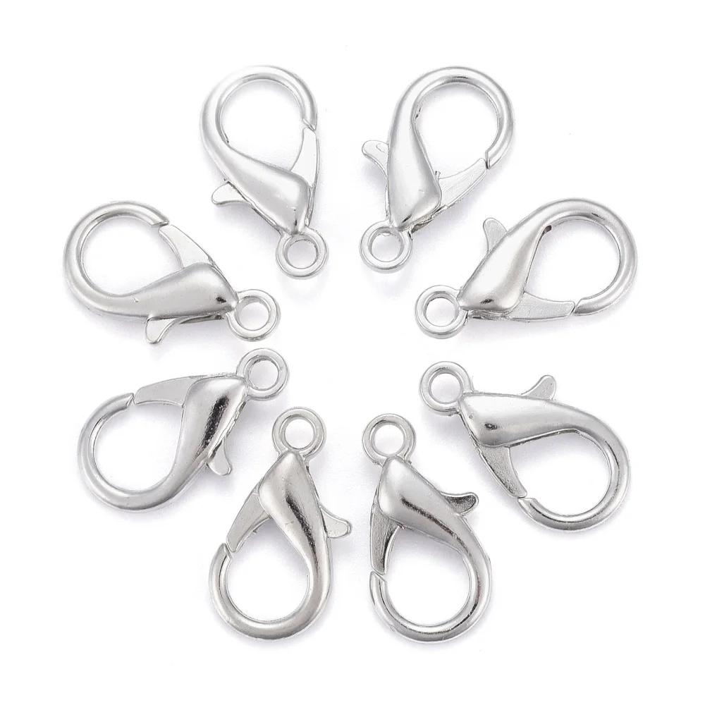 

50pcs Alloy Lobster Claw Clasps for Jewelry Making Bracelet Necklace DIY jewellery findings Keychain accessories