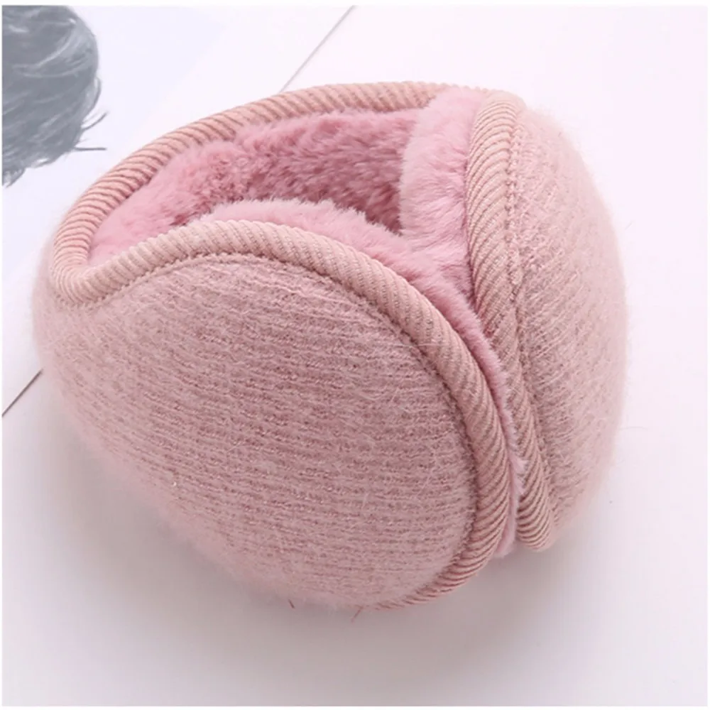 Fashion Men Women Winter Warm Solid Color Earmuffs Adjustable Ear Warmer Soft Ear Muffs Fleece Warmer Earmuff Casual Ear Warmer